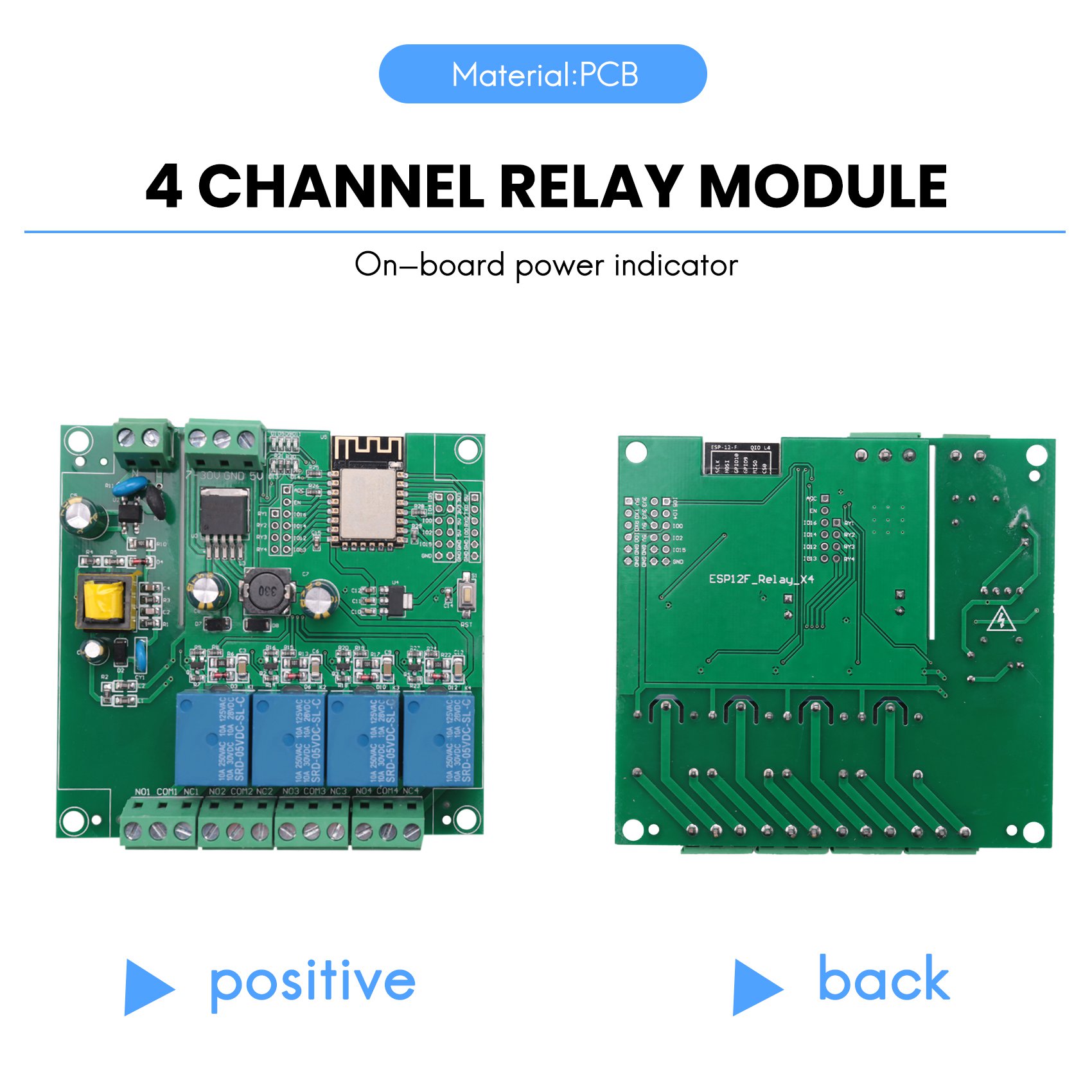 Esp8266 Relay Module - SCLS ESP8266 Беспроводной WIFI 4-канальный релейный