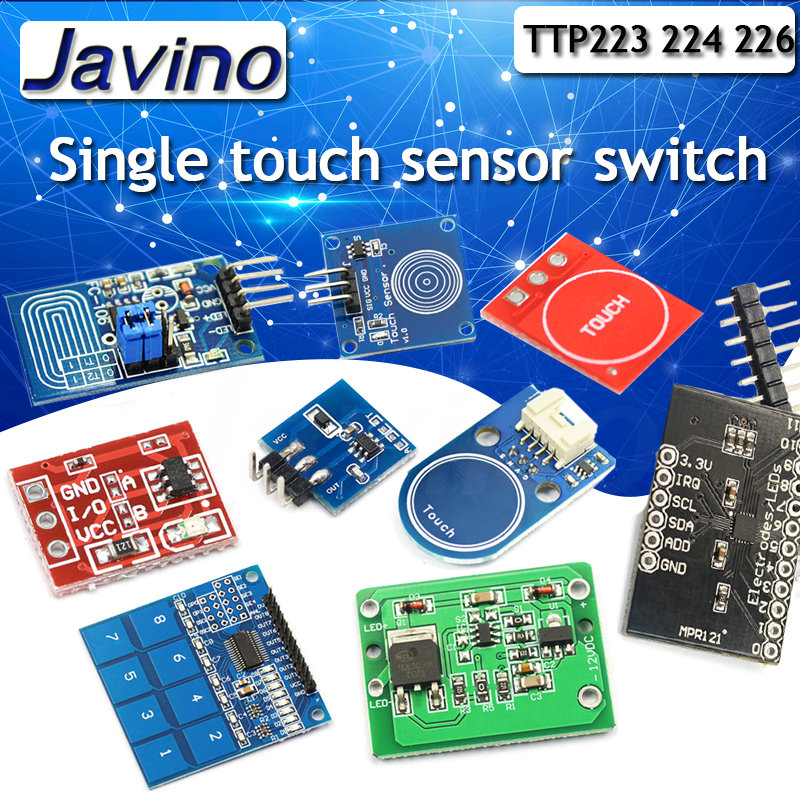 Sensor Kit Arduino - 1/4/8/16-канальные модули сенсорных кнопок TTP223 TTP224