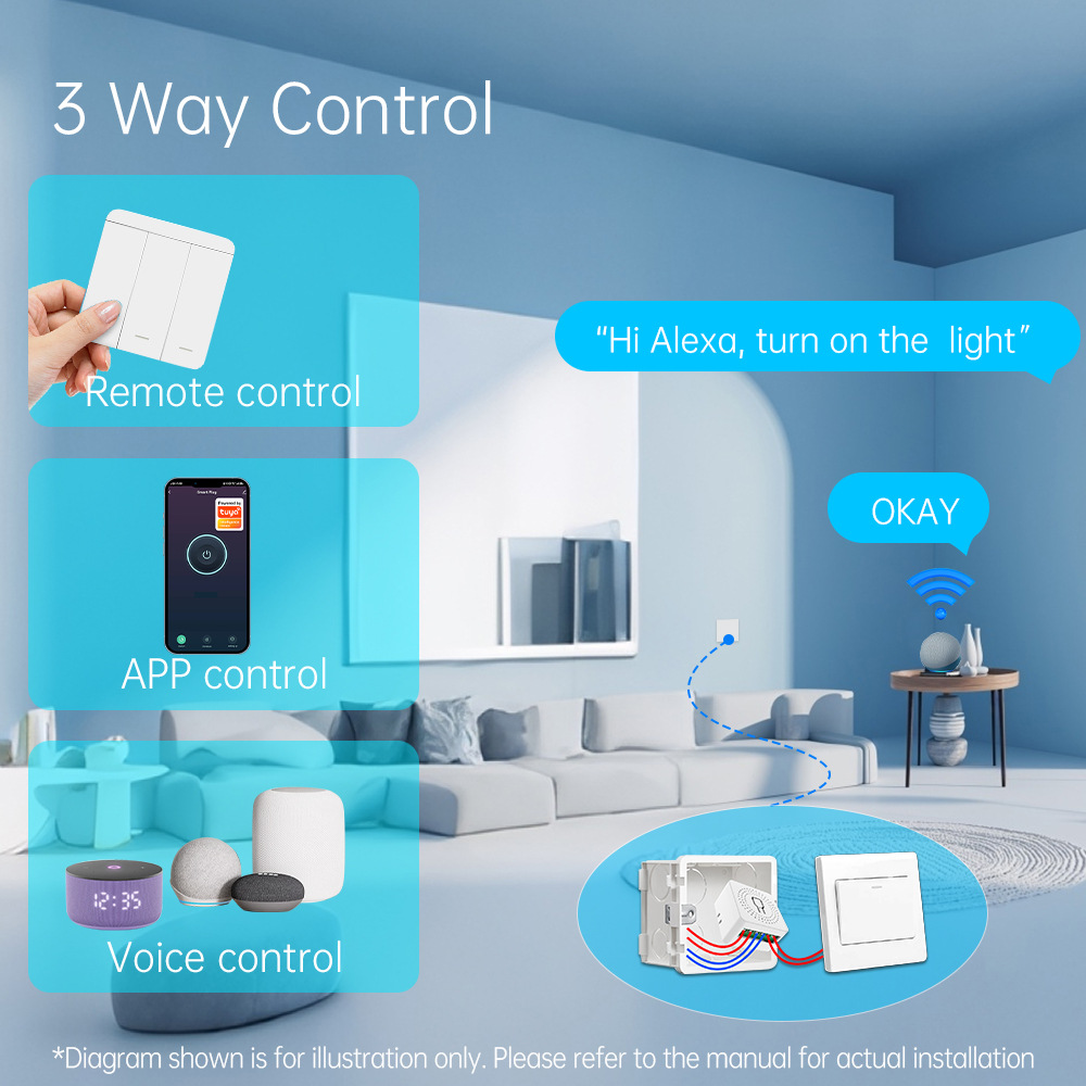 Умный выключатель света Tuya W – обзор и цена Smart Light Switch Wifi
