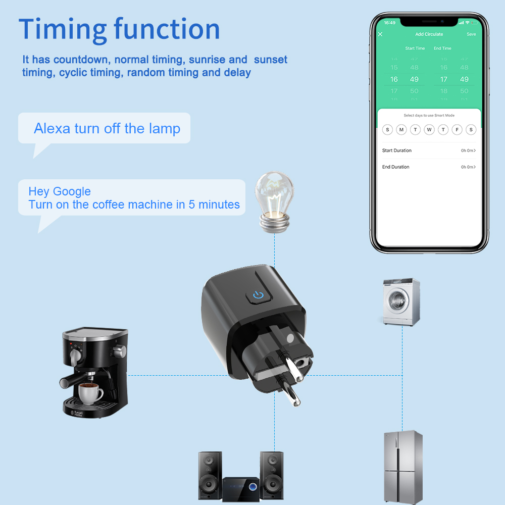 Умная розетка Tuya с Wi-Fi, ди – обзор и цена Wifi Smart Plug
