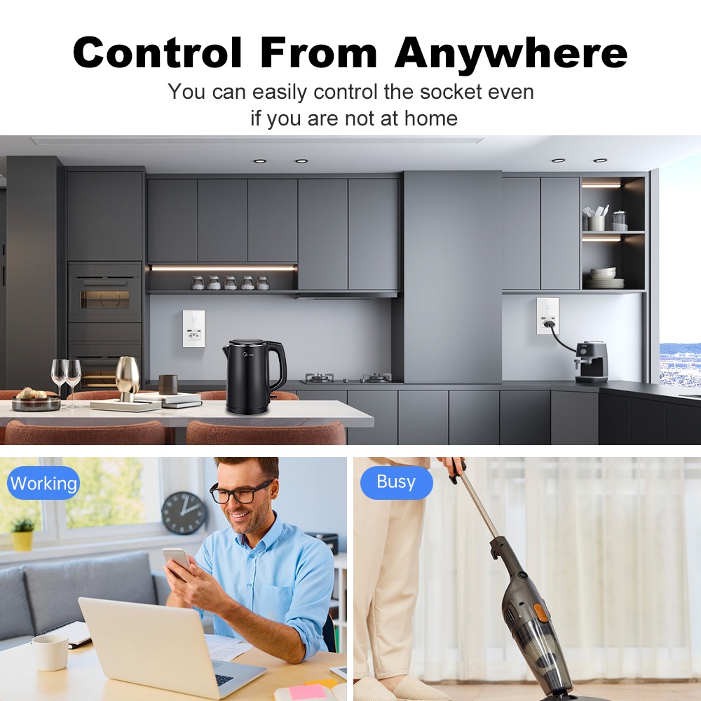 Умная розетка Manhot WiFi 16A  – обзор и цена Smart Light Switch Wifi