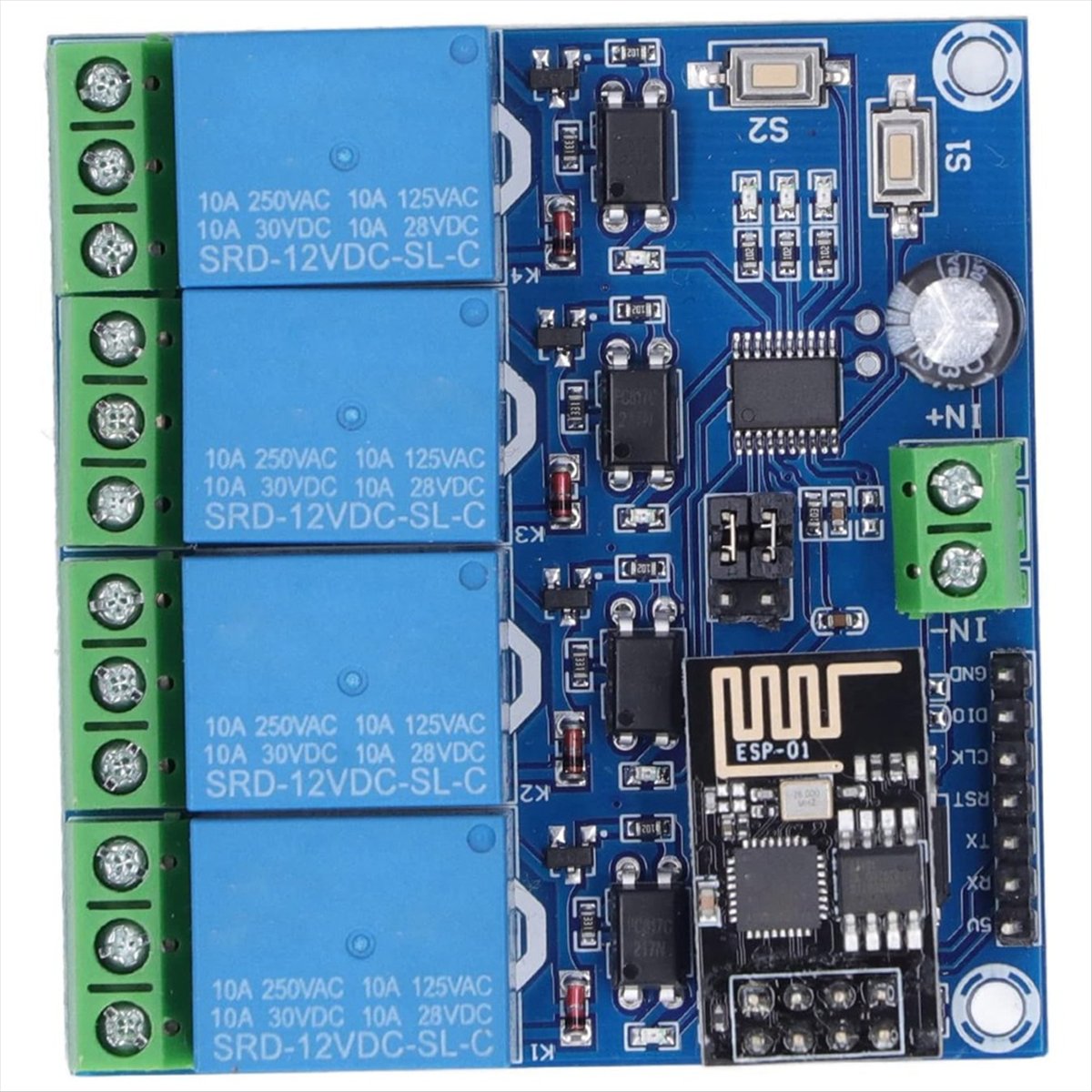 Суперраспродажа: 4-канальный б – обзор и цена Esp8266 Relay Module