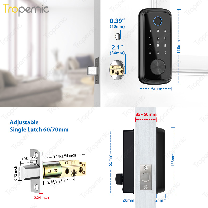 Дверные блокираторы Tuya Zigbe – обзор и цена Smart Door Lock Wifi